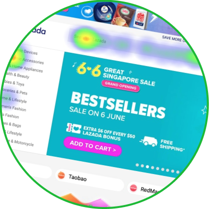 Тепловая карта кликов